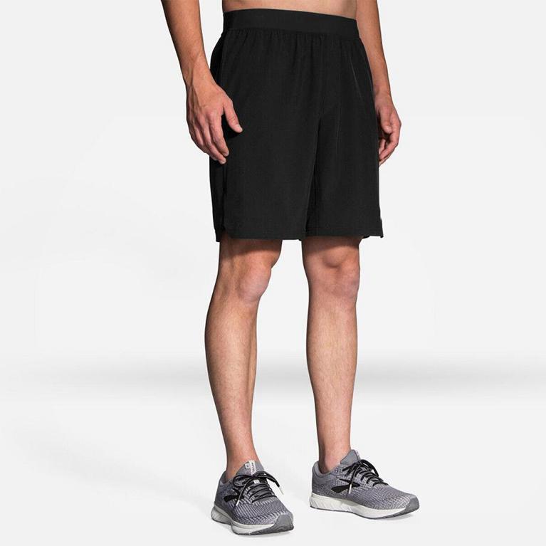 Brooks Men's EQUIP 9 Running Shorts - Grey - Canada (BMPAS-2567)